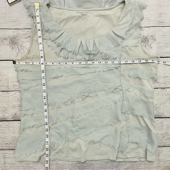 NY&Co - Organza Overlay Blouse - Picture 7 of 8